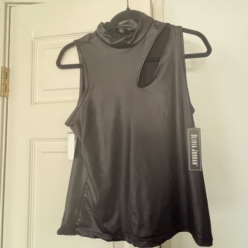 Black Sleeveless Top Sz M
